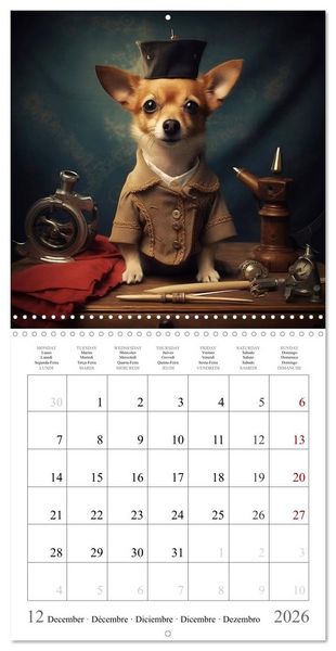Produktbild: Fairy tale heroes with a wet nose (Wall Calendar 2026 12 &times; 12 Inch) CALVENDO 12 Month Wall Calendar