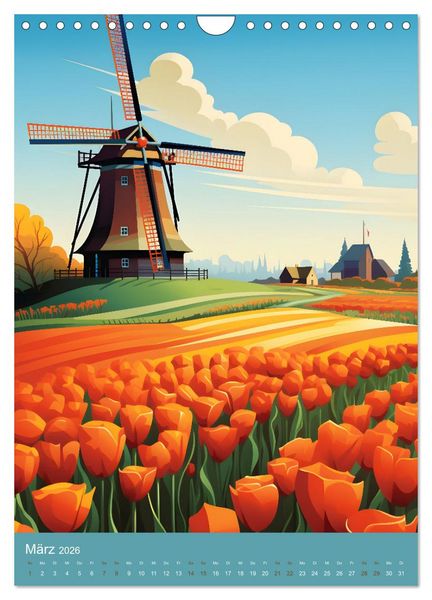 Produktbild: Fantasievolle Idylle (Wandkalender 2026 DIN A4 hoch), CALVENDO Monatskalender