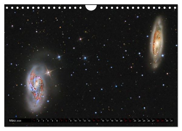 Produktbild: Galaxien des Nordhimmels (Wandkalender 2026 DIN A4 quer), CALVENDO Monatskalender