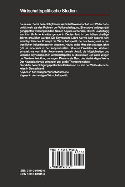 Produktbild: Der Keynesianismus I