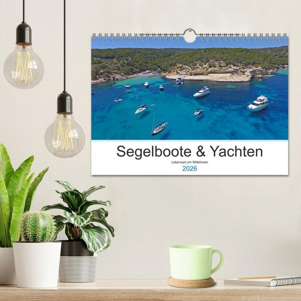 Produktbild: Segelboote und Yachten - Lebensart am Mittelmeer (Wandkalender 2026 DIN A4 quer), CALVENDO Monatskalender
