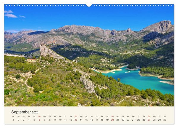 Produktbild: El Castell de Guadalest - In der Berglandschaft der Costa Blanca (Wandkalender 2026 DIN A2 quer), CALVENDO Monatskalender