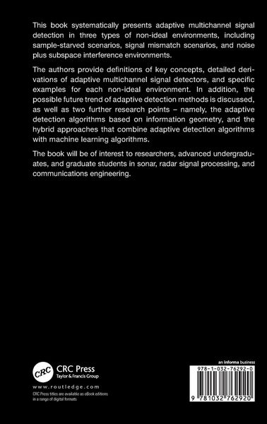 Produktbild: Adaptive Detection for Multichannel Signals in Non-Ideal Environments
