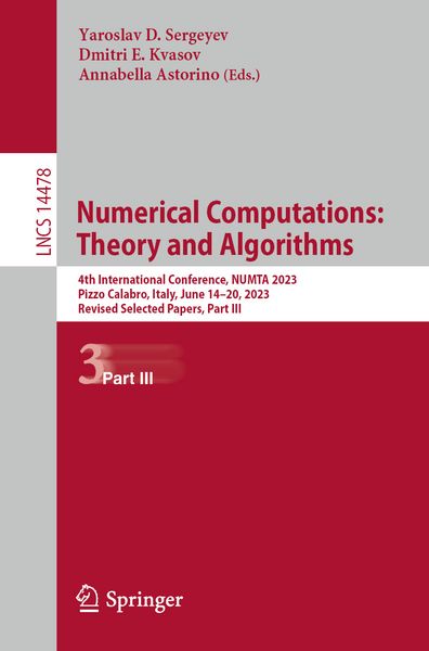 Produktbild: Numerical Computations: Theory and Algorithms