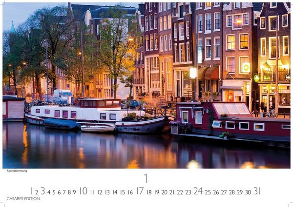 Produktbild: Amsterdam Kalender 2027 &ndash; Wandkalender | Fotokalender |Niederlande |Mitteleuropa 24x35cm - Atemberaubende Fotos von Amsterdams Sehensw&uuml;rdigkeiten, Kan&auml;len und kulturellen Highlights.