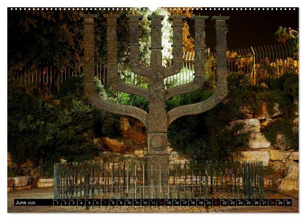 Produktbild: Jerusalem. The Holy City of three religions (High Quality Premium Wall Calendar 2026 DIN A2 landscape),CALVENDO 12 Month Wall Calendar