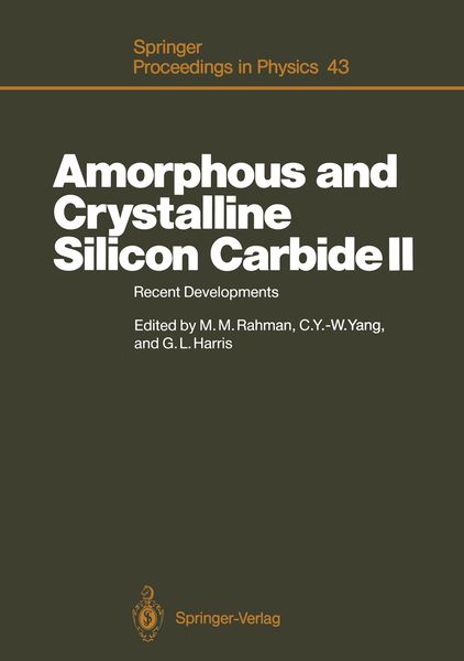 Produktbild: Amorphous and Crystalline Silicon Carbide II