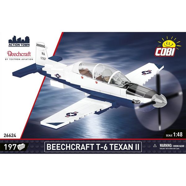Produktbild: COBI 26624 - Beechcraft T-6 Texan II, Bausatz 197 Klemmbausteine