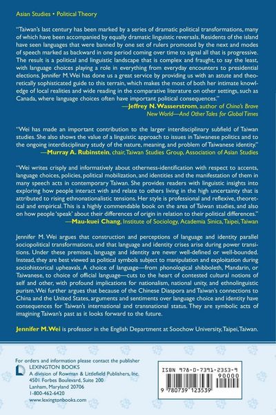 Produktbild: Language Choice and Identity Politics in Taiwan