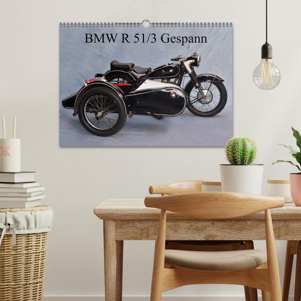 Produktbild: BMW R 51/3 Gespann (Wandkalender 2025 DIN A3 quer), CALVENDO Monatskalender