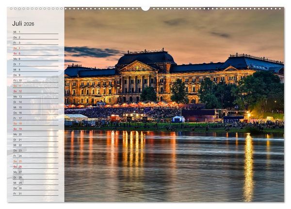 Produktbild: Wundersch&ouml;nes Dresden (Wandkalender 2026 DIN A2 quer), CALVENDO Monatskalender