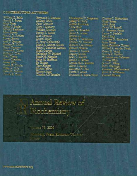 Produktbild: Annual Review of Biochemistry W/Online Vol 78