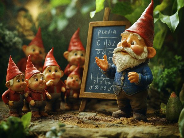Produktbild: CALVENDO Puzzle Die geheime Schule der Gartenzwerge | 1000 Teile Lege-Gr&ouml;&szlig;e 64x48cm Foto-Puzzle f&uuml;r gl&uuml;ckliche Stunden