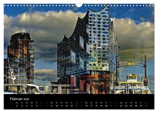 Produktbild: Elbphilharmonie-ARTig (Wandkalender 2026 DIN A3 quer), CALVENDO Monatskalender