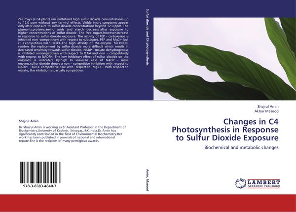 Produktbild: Changes in C4 Photosynthesis in Response to Sulfur Dioxide Exposure