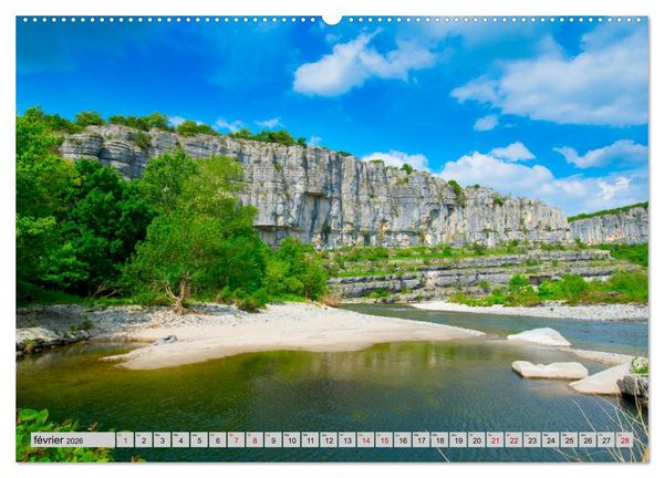 Produktbild: La beaut&eacute; de l'Ard&egrave;che (Calendrier mural 2026 DIN A2 vertical) calendrier de bureau