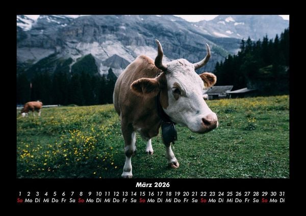 Produktbild: Kuhkalender 2026 Fotokalender DIN A3