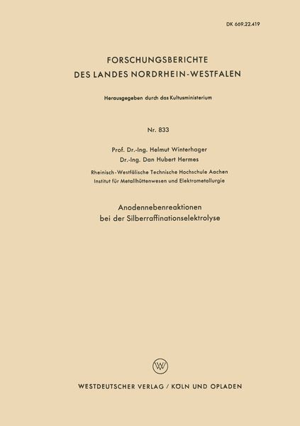 Produktbild: Anodennebenreaktionen bei der Silberraffinationselektrolyse