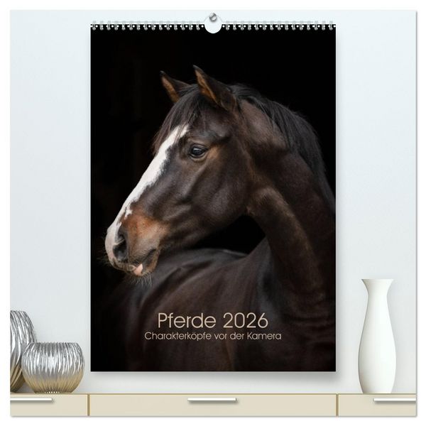 Produktbild: Pferde 2026 - Charakterk&ouml;pfe vor der Kamera (hochwertiger Premium Wandkalender 2026 DIN A2 hoch), Kunstdruck in Hochglanz