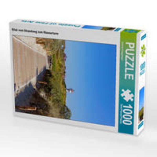 CALVENDO Puzzle Blick vom Strandweg zum Wasserturm | 1000 Teile Lege-Größe 64x48cm Foto-Puzzle für glückliche Stunden