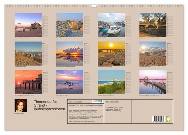 Produktbild: Timmendorfer Strand - Urlaubsimpressionen (Wandkalender 2027 DIN A2 quer), CALVENDO Monatskalender