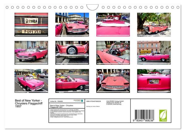 Produktbild: Best of New Yorker - Chryslers Flaggschiff 1957 (Wandkalender 2026 DIN A4 quer), CALVENDO Monatskalender
