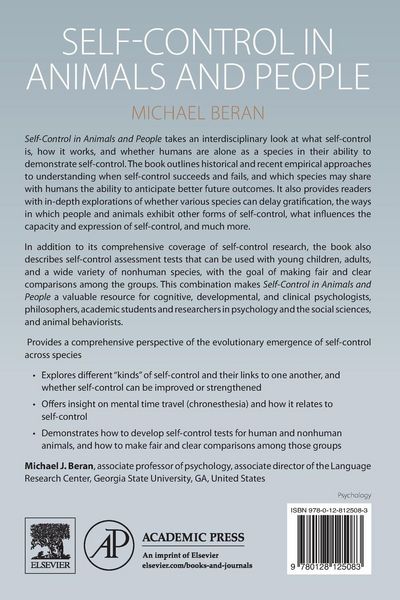 Produktbild: Self-Control in Animals and People