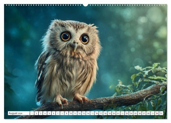 Produktbild: Flauschige Momente (hochwertiger Premium Wandkalender 2026 DIN A2 quer), Kunstdruck in Hochglanz