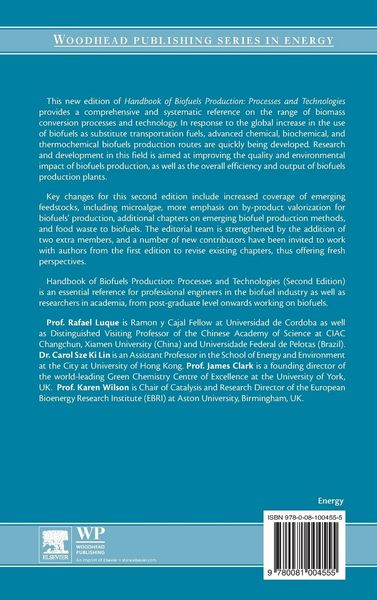 Produktbild: Handbook of Biofuels Production