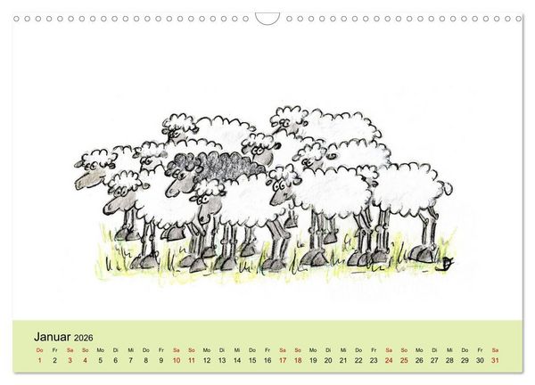 Produktbild: Gemeinsam stark (Wandkalender 2026 DIN A3 quer), CALVENDO Monatskalender