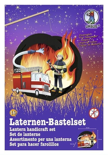 Produktbild: URSUS Laternenzeit Laternen-Bastelset Easy Line Feuerwehr