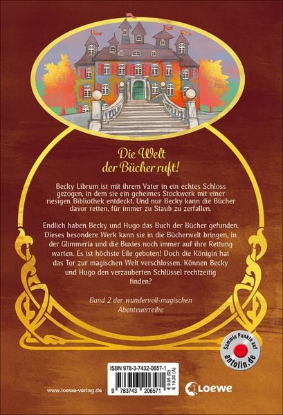 Produktbild: Das Bücherschloss (Band 2) - Der verzauberte Schlüssel