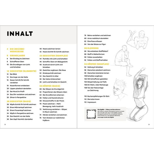 Produktbild: Richtig Zeichnen lernen Menschen. &Uuml;bungsbuch