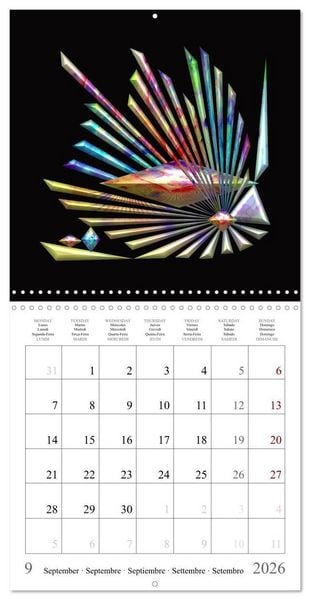 Produktbild: Une harmonie color&eacute;e (Calendrier mural carr&eacute; 2026 30x30 cm) Calendrier double avec une page pour vos prises de notes