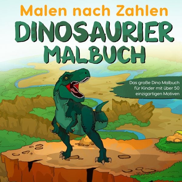 Produktbild: Malen nach Zahlen Dinosaurier Malbuch