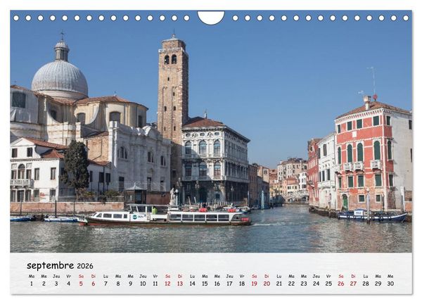 Produktbild: Venise - Un hommage imag&eacute; &agrave; la magie v&eacute;nitienne (Calendrier mural 2026 DIN A4 vertical), CALVENDO calendrier mensuel
