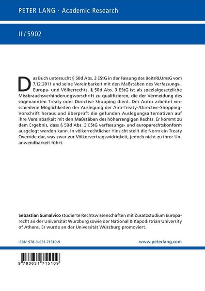 Produktbild: &sect; 50d Abs. 3 EStG nach dem BeitrRLUmsG