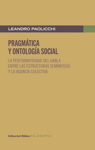 Produktbild: Pragm&aacute;tica y ontolog&iacute;a social
