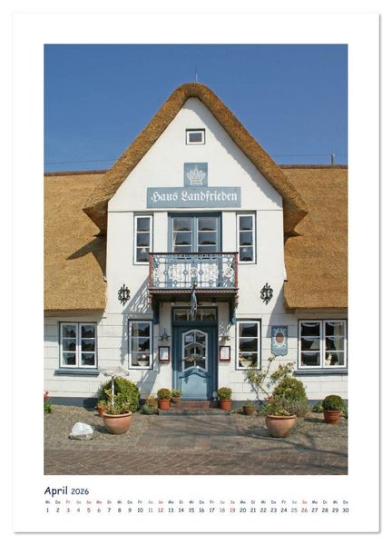 Produktbild: Friesenh&auml;user auf F&ouml;hr (Wandkalender 2026 DIN A4 hoch), CALVENDO Monatskalender
