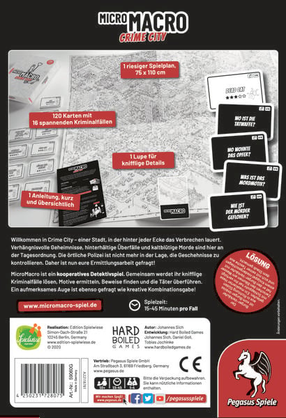 Produktbild: MicroMacro: Crime City (Edition Spielwiese)