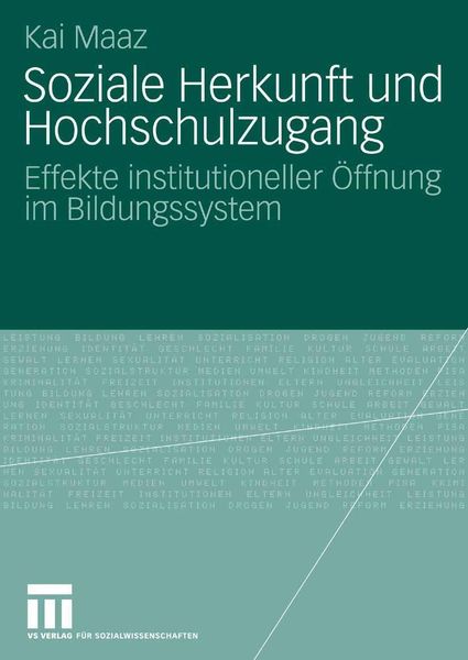Produktbild: Soziale Herkunft und Hochschulzugang