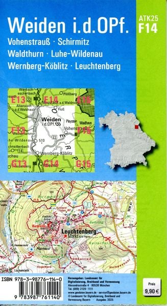 Produktbild: ATK25-F14 Weiden i.d.OPf. (Amtliche Topographische Karte 1:25000)
