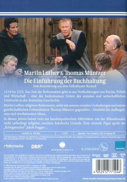 Produktbild: Martin Luther und Thomas M&uuml;ntzer oder Die Einf&uuml;hrung der Buchhaltung 
DDR TV-Archiv