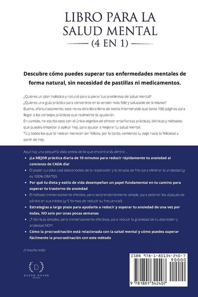 Produktbild: Libro para la Salud Mental (4 en 1)