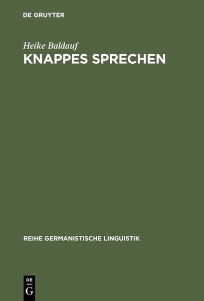 Produktbild: Knappes Sprechen