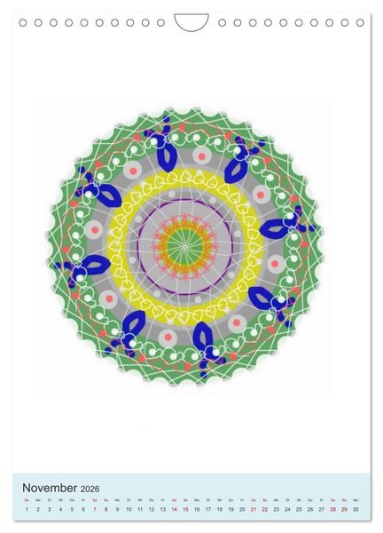 Produktbild: Transluzent-Mandalas (Wandkalender 2026 DIN A4 hoch), CALVENDO Monatskalender