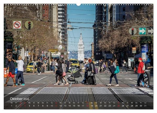 Produktbild: San Francisco Impressionen Tag und Nacht (Wandkalender 2026 DIN A2 quer), CALVENDO Monatskalender