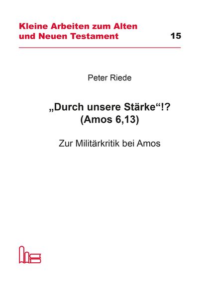Produktbild: "Durch unsere St&auml;rke"!? (Amos 6,13)