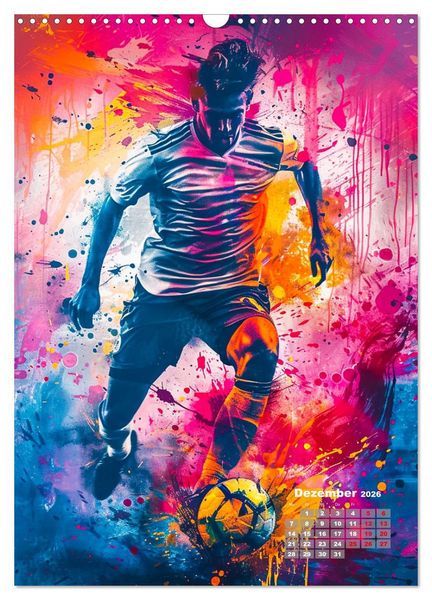 Produktbild: Fussball - Spieler in Action (Wandkalender 2026 DIN A3 hoch), CALVENDO Monatskalender