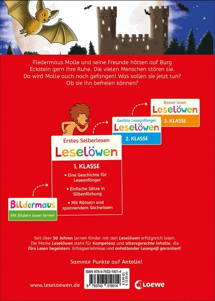 Produktbild: Lesel&ouml;wen 1. Klasse - Fledermaus im Anflug